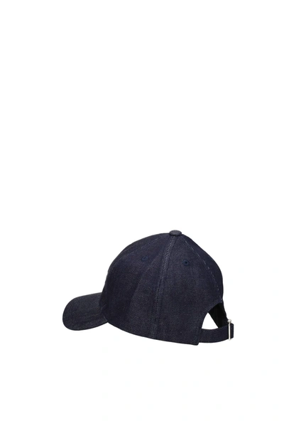 Shop Apc Hats Eden Cotton Blue Indigo