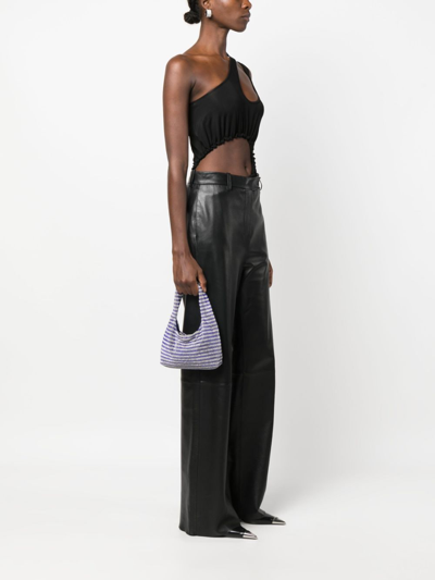 Kara Crystal-embellished Tote Bag In Blau