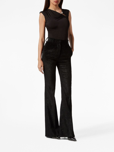 Philipp Plein Ausgestellte Cordhose In Black