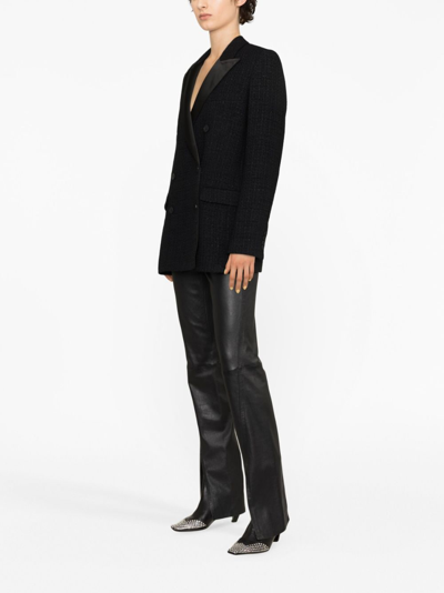 Shop Iro Adelaide Double-breasted Blazer In Schwarz