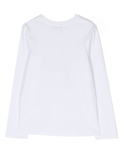 Shop Sonia Rykiel Enfant Illustration-print Long-sleeve T-shirt In White