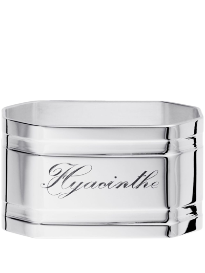 Shop Christofle Hyacinthe Silver-plated Napkin Ring In Silber
