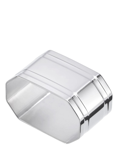 Shop Christofle Hyacinthe Silver-plated Napkin Ring In Silber
