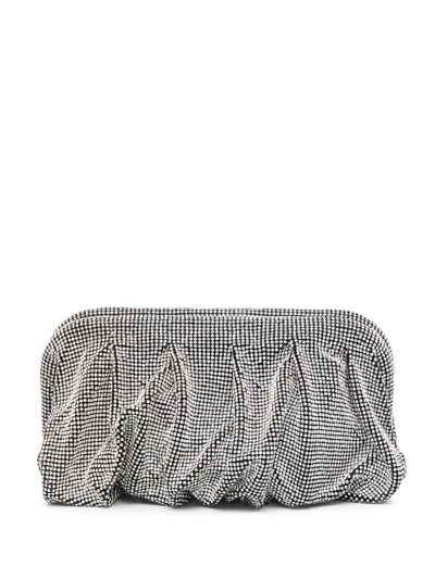 Shop Benedetta Bruzziches Rhinestone-embellished Clutch Bag In Weiss