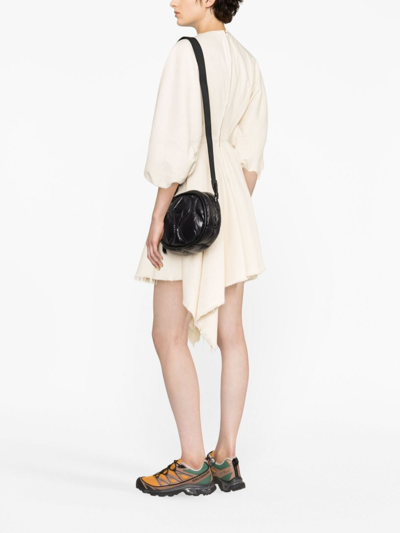 Moncler Black Delilah Quilted Shoulder Bag In Schwarz