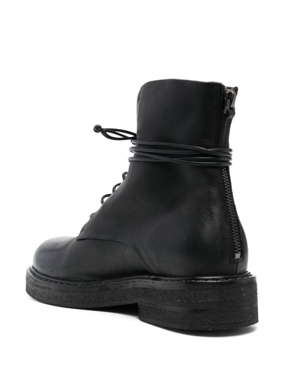 Shop Marsèll Parrucca 40mm Lace-up Leather Boots In Black