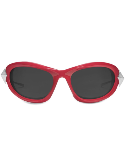 Shop Gentle Monster Yyy Goggle-style Frame Sunglasses In Rot