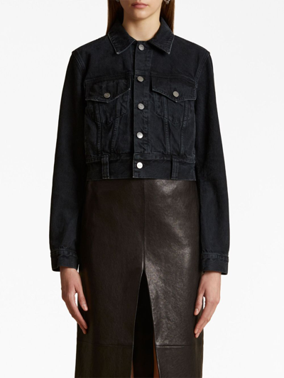 Khaite Rizzo Denim Jacket In 黑色