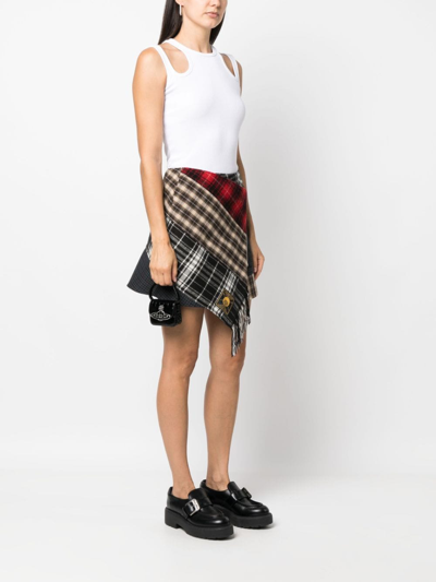 Vivienne Westwood Orb-plaque Leather Mini Bag In 黑色