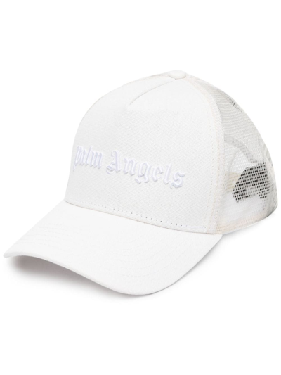 Palm Angels Classic Logo Trucker Cap Off White Off W In White