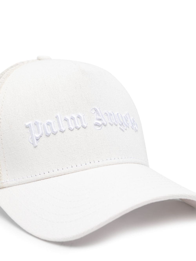 Palm Angels Classic Logo Trucker Cap Off White Off W In White