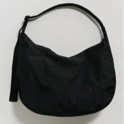 Shop Baggu Large Crescent Bag Schultertasche Aus Nylon Black