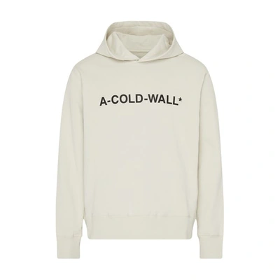 Shop A-cold-wall* Hoodie In Bone