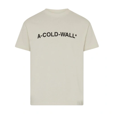 Shop A-cold-wall* Short Sleeves T-shirt In Bone