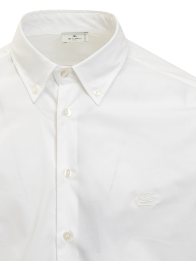 Shop Etro Fuji Shirt In Bianco
