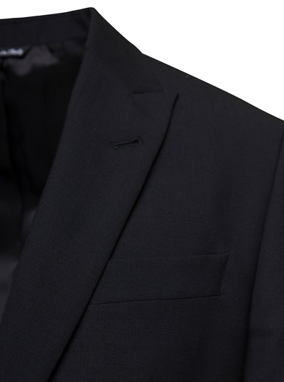 Shop Reveres 1949 Single-breasted Suit In Black Wool Blend Man