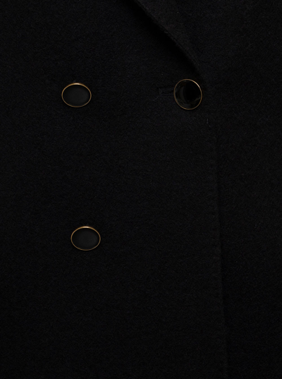 Reveres 1949 Giacca Doppiopetto No Taglio Vivo Bottoni Smatati Nero In Black