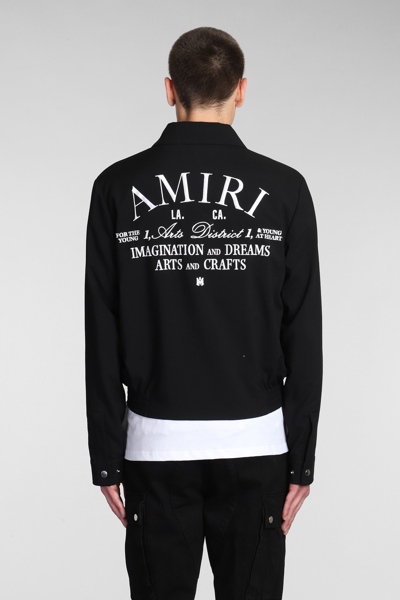 Shop Amiri Casual Jacket In Black Wool