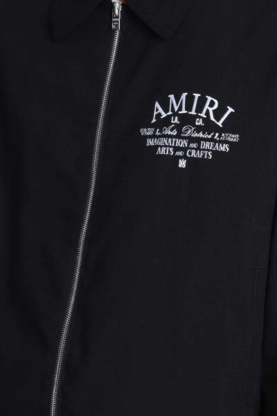 Shop Amiri Casual Jacket In Black Wool