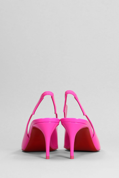 Christian Louboutin Hot Chick Sling 70 Patent Slingback Pump In Rose-pink