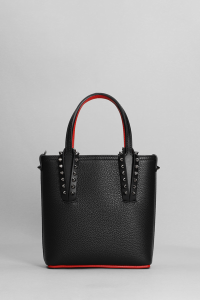 Shop Christian Louboutin Cabata Shoulder Bag In Black Leather