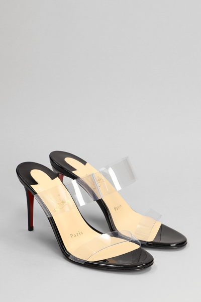 Shop Christian Louboutin Just Nothing Sandals In Black Patent Leather