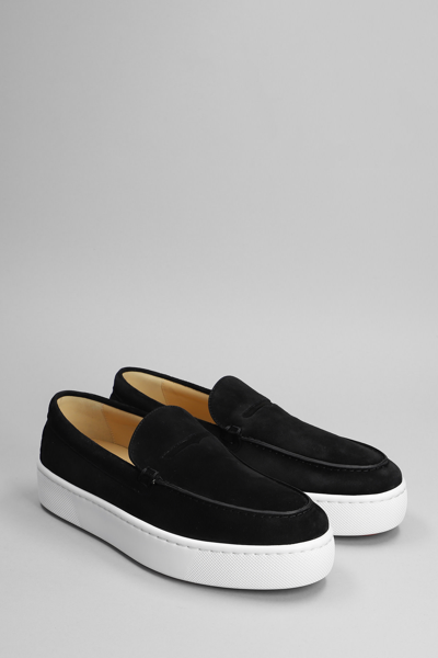 Paqueboat Leather Trainers In Black
