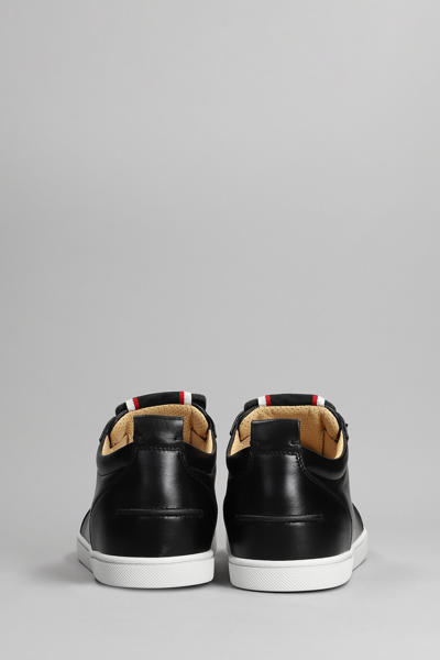 Shop Christian Louboutin F.a.v. Fique Sneakers In Black Leather