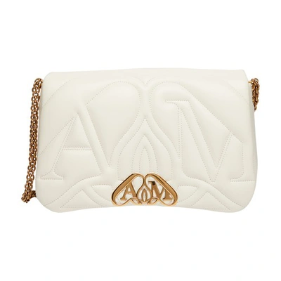 Shop Alexander Mcqueen The Seal Bag In Soft_ivory