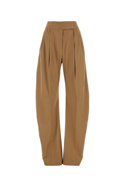 Shop Attico The  Gary Wide Leg Trousers In Brown