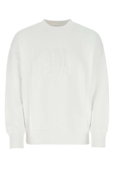 Shop Ami Alexandre Mattiussi Ami Sweatshirts In White