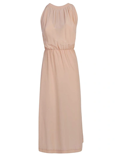 Shop Cri.da Crida Silk Midi Dress In Pink