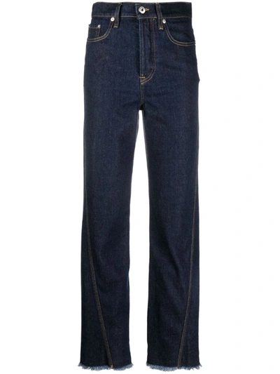 Shop Lanvin Regular Leg Denim Jeans In Blue