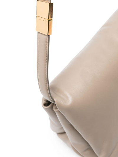 Marni Medium Prisma Leather Crossbody Bag In Neutrals