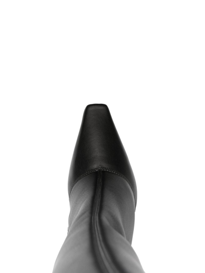 Shop 3juin Gilda 95mm Leather Boots In Black