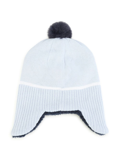 Shop Bosswear Logo-embroidered Knit Hat In Blue