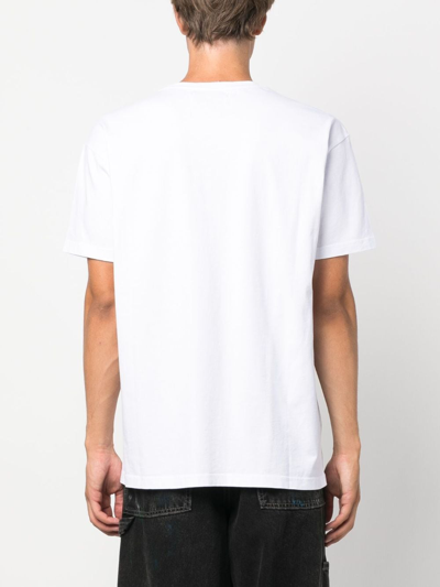 Vivienne Westwood White Crewneck T-shirt With Orb Logo Detail On The Front In Cotton Woman In White