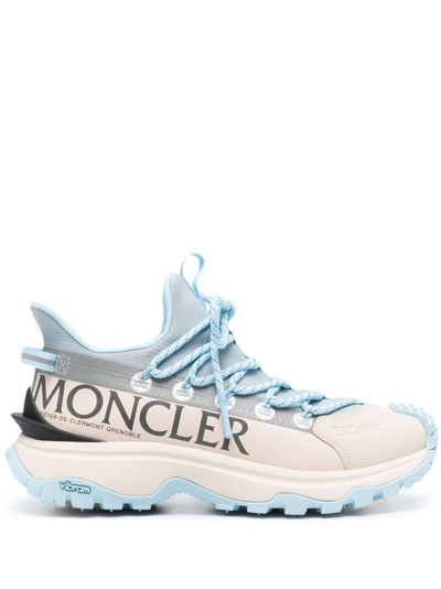 Moncler Off-white & Blue Trailgrip Lite 2 Sneakers In Blue