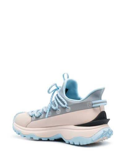 Moncler Off-white & Blue Trailgrip Lite 2 Sneakers In Blue