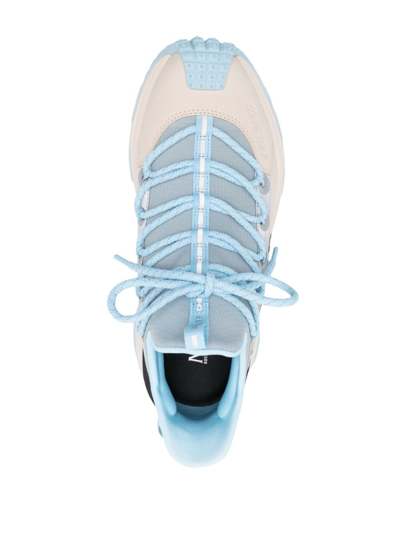 Moncler Off-white & Blue Trailgrip Lite 2 Sneakers In Blue