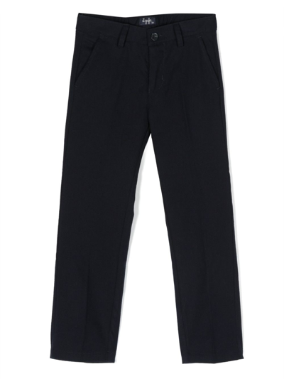 Il Gufo Tailored Straight-leg Trousers In Blue