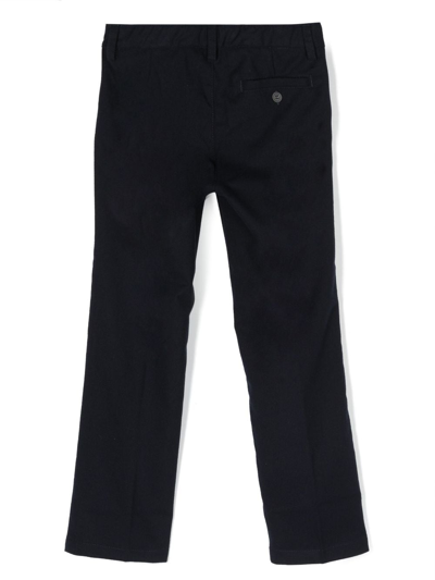Il Gufo Tailored Straight-leg Trousers In Blue