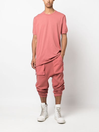 Shop Boris Bidjan Saberi Adjustable-strap Straight-leg Track Pants In Pink