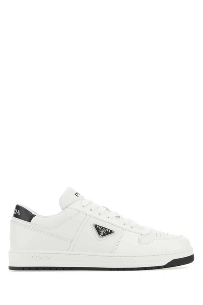 Shop Prada Sneakers In White