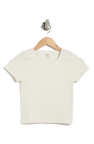 Shop Elodie Short Sleeve Seamless T-shirt In Bone