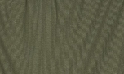 Go Couture Ribbed Strapless Tube Jumpsuit In Olive