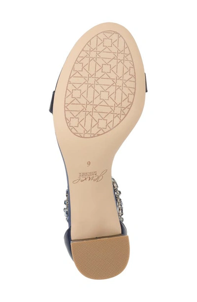 Jewel Badgley Mischka Catalina Ankle Strap Sandal In Navy