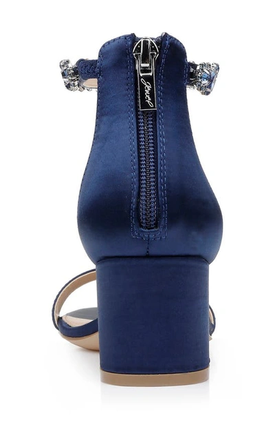 Jewel Badgley Mischka Catalina Ankle Strap Sandal In Navy