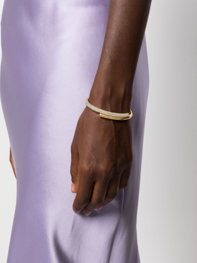Swarovski Dextera Crystal-embellished Bangle Bracelet In Gold