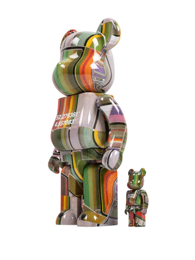 Shop Medicom Toy X Benjamin Grant Overview Lisse Be@rbrick 100% And 400% Figure Set In Green